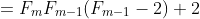 =F_mF_{m-1}(F_{m-1}-2)+2