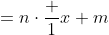 =n\cdot\dfrac 1x+m