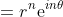 =r^{n}\mathrm{e}^{in\theta}