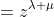 =z^{\lambda+\mu}