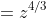 =z^{4/3}