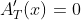 A'_T(x)=0~\implies~x=\frac23~\vee~x=-2