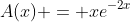 A(x) = xe^{-2x}