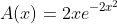A(x)=2x{e}^{-2{x}^{2}}