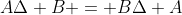 A\Delta B = B\Delta A