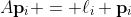 A\bold{p}_i = \ell_i \bold{p}_i