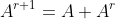 A^{r+1}=A A^{r}