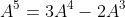 A^5=3A^4-2A^3