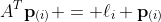A^T\bold{p}_{(i)} = \ell_i \bold{p}_{(i)}