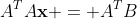 A^TA\mathbf{x} = A^TB