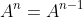 A^n=A^{n-1}