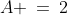 A \:=\:2