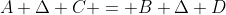 A \Delta C = B \Delta D