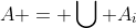 A = \bigcup A_i