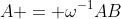 A = \omega^{-1}AB