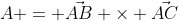A = {\vec{AB} \times \vec{AC}