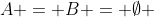 A = B = \emptyset 