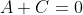 A+C=0