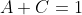 A+C=1;\\-A+B-2C+D=