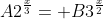 A2^{\frac{x}{3}}= B3^{\frac{x}{2}}