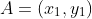 A=(x_{1},y_{1})