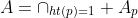 A=\cap_{ht(p)=1} A_p