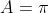 A=\pi\;r^2