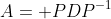 A= PDP^{-1}