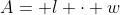 A= l \cdot w~\implies~A(x)=(60-2x) \cdot x