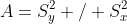 A=S_y^2 / S_x^2