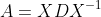 A=XDX^{-1}