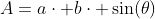A=a\cdot b\cdot \sin(\theta)
