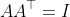 AA^{\top}=I
