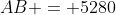 AB = 5280