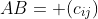 AB= (c_{ij})