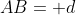 AB= d