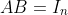 AB=I_n