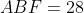 ABF=28