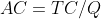 AC=TC/Q
