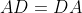 AD=DA