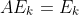 AE_k=E_k