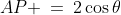 AP \:=\:2\cos\theta