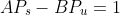 AP_s-BP_u=1