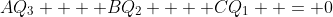 AQ_3  + BQ_2  + CQ_1  = 0