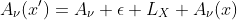 A_{\nu}(x')=A_{\nu}+\epsilon L_{X} A_{\nu}(x)