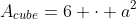 A_{cube}=6 \cdot a^2
