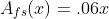 A_{fs}(x)=.06x