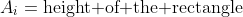 A_{i}=\text{height of the rectangle}