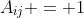 A_{ij} = 1