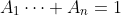 A_1\cdots A_n=1